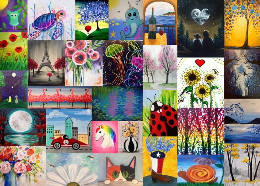 Paint any of these choices at the studio!